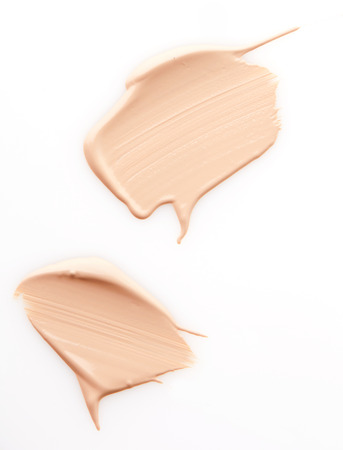 Make up base paint on white backgroundの写真素材