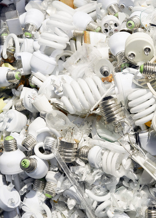Damage light bulb backgroundの写真素材