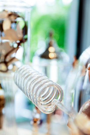Perfume distillery glass tube
