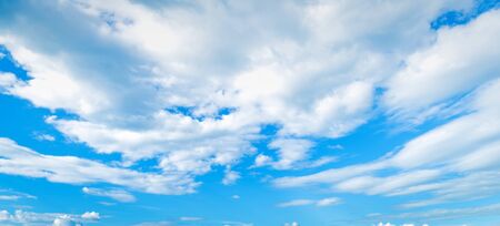 Sky background with big cloudsの写真素材