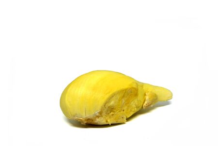 Thai fruit - Fresh Durian is Famous Fruits of thailand isolated on white background. yellow fruite objectの写真素材