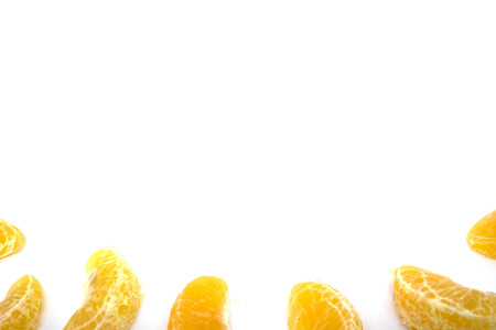 Orange on a white backgroundの写真素材