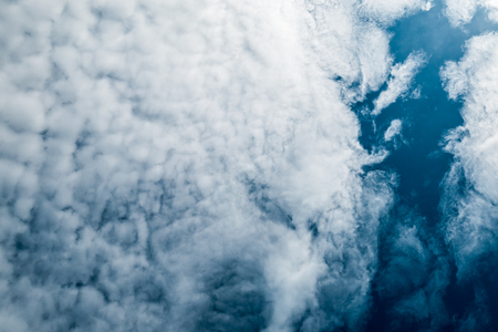 Blue sky with white clouds in the afternoon.の写真素材