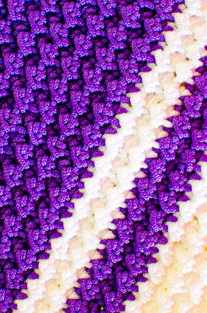 violet knitting backgroundsの写真素材
