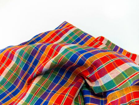 loincloth or Scottish Tissue style isolated on white backgroundの写真素材