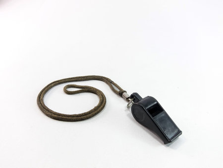 Black whistle is a white background.