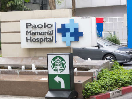 Label of Paolo Memorial Hospital BANGKOK,THAILAND-10 AUGUST 2018: Hospitals Proprietary There are many branches in many provinces. on,10 AUGUST 2018, in Thailand.のeditorial素材