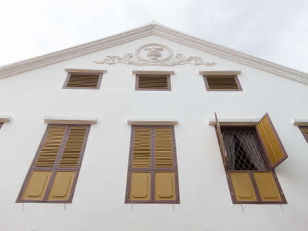 National Museum BANGKOK,THAILAND-10 AUGUST 2018: The front of the ancient building in this museum. on, 10 AUGUST 2018, in Thailand.のeditorial素材