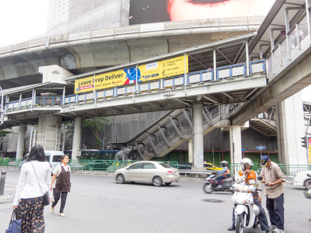 Sky Walk Silom BANGKOK,THAILAND-16 AUGUST 2018: Sky Walk Silom on, 16 AUGUST 2018, in Thailand.