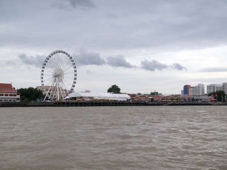 Asiatique BANGKOK,THAILAND-16 AUGUST 2018: The tourists come to Bangkok to see the beautiful river. on, 16 AUGUST 2018, in Thailand.のeditorial素材