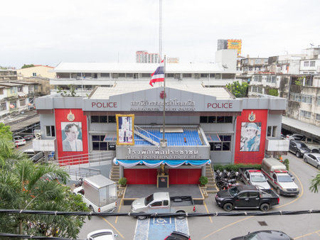 Samrong BTS Station BANGKOK,THAILAND-17 AUGUST 2018: Automatic door to BTS. on,17 AUGUST 2018, in...