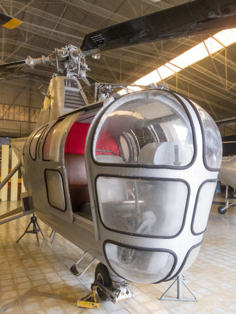 Royal Thai Air Force Museum BANGKOK,THAILAND-18 AUGUST 2018: Inside the museum building, the...