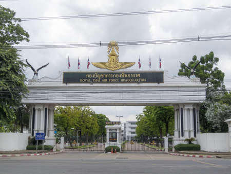 Don Muang BANGKOK,THAILAND-18 AUGUST 2018: Royal Thai Air Force Headquarters on,18 AUGUST 2018, in Thailand.のeditorial素材