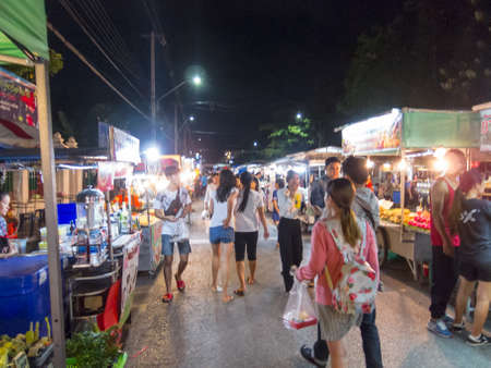 NAKHON RATCHASIMA,THAILAND-28 SEPTEMBER 2018:One night bazaar selling food and other things in itself in Nakhon Ratchasima.on28 SEPTEMBER 2018,in Thailand