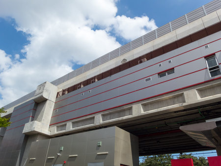SRT Dark Red Line (Laksi Station) Bangkok THAILAND 12 OCTOBER 2018 :Laksi SRT Dark Red Line Station...