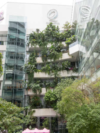 EmQuartier Shopping Center BANGKOK,THAILAND-18 AUGUST 2018: The large shopping mall is located on Sukhumvit Road, opposite the Emporium Shopping Complex. on, 18 AUGUST 2018, in Thailand.のeditorial素材