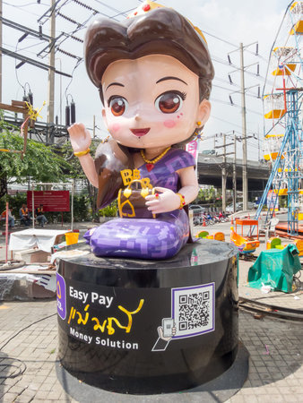 Mascot mae manee BANGKOK THAILAND-14 NOVEMBER 2018:Mascot mae manee scb-easy-pay Mae Manee, a...