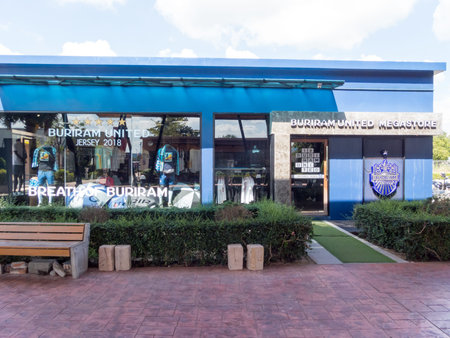 Chang Arena Buriram,Thailand -20 November 2018 :Chang Arena Unofficial Name Thunder Castle Stadium is a stadium built to house Buriram United Football Club.on 20 November 2018 in thailand.のeditorial素材