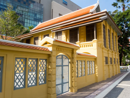 Wat Pathum wanaram Ratchaworawihan temple BANGKOK THAILAND-23 NOVEMBER 2018:It is also the location...