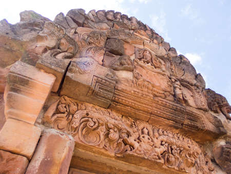Phanom Rung Historical Park,is Castle Rock old Architecture about a thousand years ago at Buriram Province,Thailandのeditorial素材