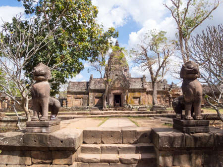 Phanom Rung Historical Park,is Castle Rock old Architecture about a thousand years ago at Buriram Province,Thailandのeditorial素材