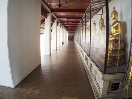 Wat Saket Ratcha Wora Maha Wihan BANGKOK THAILAND-28 NOVEMBER 2018:Rama I's grandson, King Rama III (1787â1851), decided to build a chedi of huge dimensions inside Wat Saket phu khao (Golden Mountain)のeditorial素材