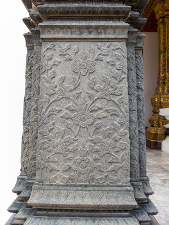 Wat Saket Ratcha Wora Maha Wihan BANGKOK THAILAND-28 NOVEMBER 2018:Rama I's grandson, King Rama III...