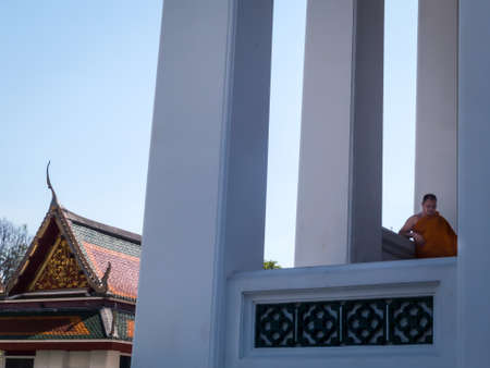 Loha Prasat Wat Ratchanatda temple BANGKOK THAILAND-13 DECEMBER 2018:Built in 1846 at the end of the reign of King Rama I. The old fruit orchard is about 25 rai.on BANGKOK THAILAND-13 DECEMBER 2018.のeditorial素材