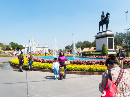 The Grounds of the Dusit Palace BANGKOK THAILAND-31 DECEMBER 2018:Love and Warmth at Winterâ€™s...