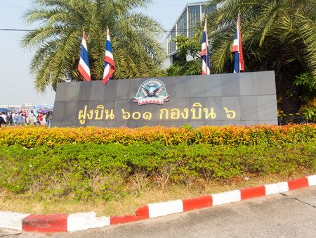 Royal Thai Air Force Don Muang The 6th Battalion BANGKOK THAILAND-12 JANUARY 2019:National Children's Day. on BANGKOK THAILAND-12 JANUARY 2019.のeditorial素材