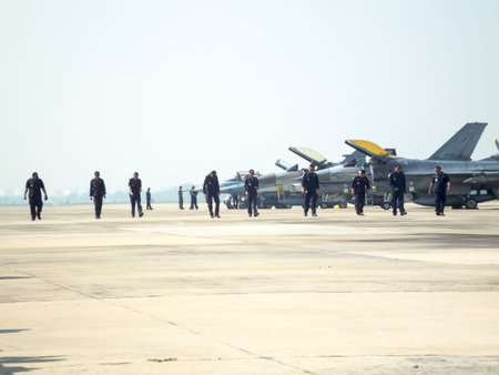 Royal Thai Air Force Don Muang BANGKOK THAILAND-12 JANUARY 2019:National Children's Day, the Royal...