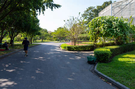 BANGKOK THAILAND-30 DECEMBER 2019:Suan Luang Rama IX also referred to as (King) Rama IX Park,is a public park in Bangkok's Prawet District. With an area of 500 rai (80 ha; 200 acres), it is the large.のeditorial素材