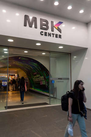 BANGKOK THAILAND-30 DECEMBER 2019:MBK Center, also known as Mahboonkrong , is a large shopping mall in Bangkok, Thailand.  At eight storeys, the center contains around 2,000 shops, restaurants.のeditorial素材