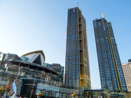 ICONSIAM BANGKOK THAILAND-17 DECEMBER 2018: IconSiam department store and Magnolias Waterfront...