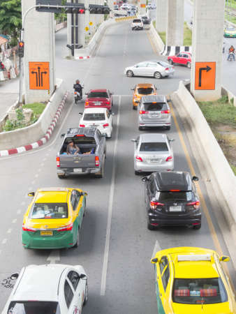 Laksi Intersection (Wat Laksi )Bangkok Thailand July 13-:.on July 13 2018, in Thailand.のeditorial素材
