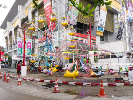 Small amusement park BANGKOK,THAILAND-14 September 2018:Small playable amusement park. on, 14 September , in Thailand.のeditorial素材