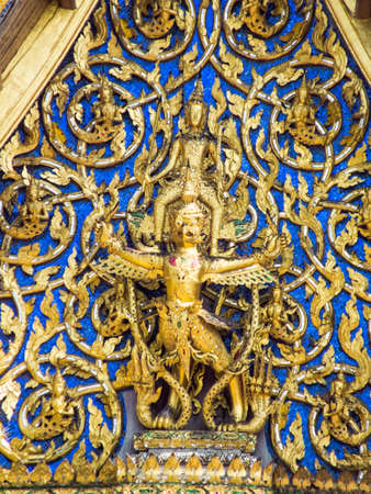 Wat Phra Kaew, Temple of the Emerald Buddha,BANGKOK THAILAND-30 OCTOBER 2018;Landmark of Thailand in which tourists from all over the world do not miss to visit.on BANGKOK THAILAND-30 OCTOBER 2018のeditorial素材