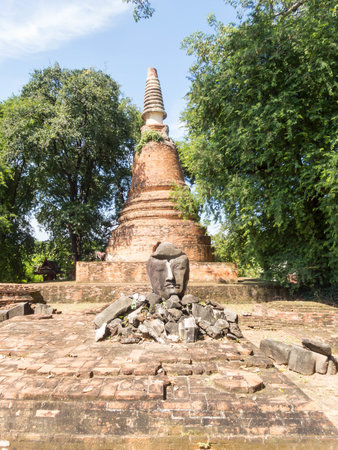 Wat Chaiyaphum Ayutthaya,Thailand-18 OCTOBER 2018;Historic sites in Ayutthaya Ayutthaya, Thailand -18 OCTOBER 2018.のeditorial素材