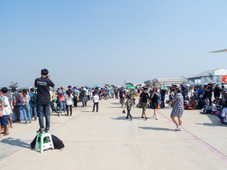 Royal Thai Air Force Don Muang BANGKOK THAILAND-12 JANUARY 2019:National Children's Day, the Royal...