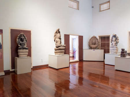 National Museum King Narai LOP BURI THAILAND-17 JULY 2020:Is a museum located inside the ancient palace Phra Narai Ratchaniwet, Tha Hin Subdistrict, Mueang Lop Buri District Lop Buri Province.のeditorial素材