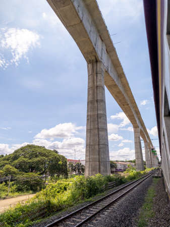 NAKHON RATCHASIMA THAILAND-15 JULY 2020:The BangkokâNong Khai high-speed railway or Northeastern high-speed rail line is a high-speed railway under construction in Thailand. It is the first high-speedのeditorial素材