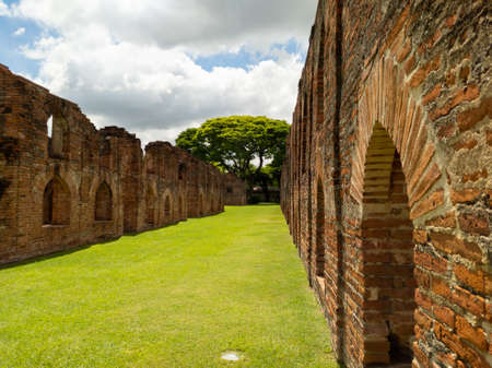 National Museum King Narai LOP BURI THAILAND-17 JULY 2020:Is a museum located inside the ancient palace Phra Narai Ratchaniwet, Tha Hin Subdistrict, Mueang Lop Buri District Lop Buri Province.のeditorial素材