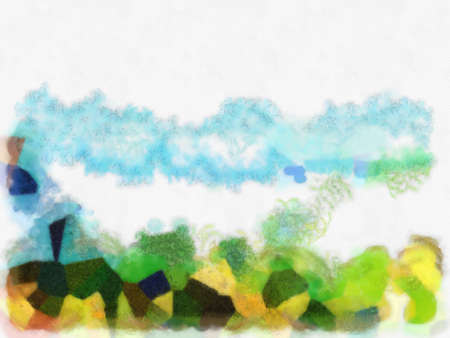 Abstract pictures Various colorful watercolor painting pattern background image create impressionist painting patternの写真素材