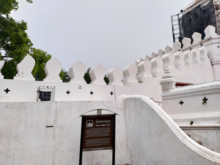 BANGKOK THAILAND-17 MARCH  2021:Phra Sumen Fort It is a fortress built in the reign of King Rama I. In those days, 14 forts were built to protect the city.のeditorial素材