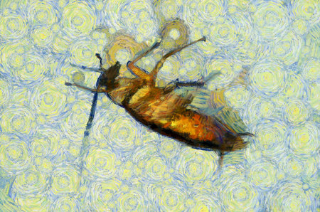 cockroach Illustrations creates an impressionist style of painting.