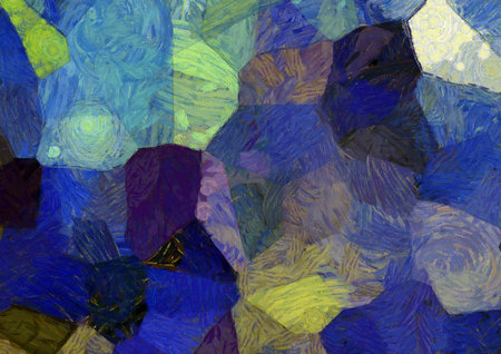 Abstract oil painting background Impressionist style illustrated to create designs.