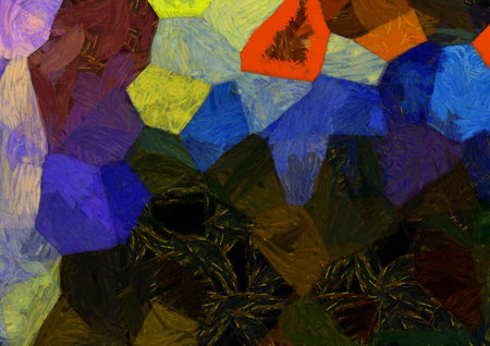 Abstract oil painting background Impressionist style illustrated to create designs.