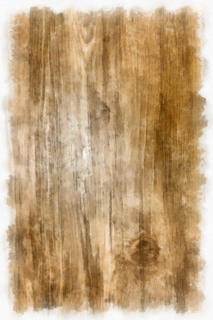 wood grain watercolor style illustration impressionist painting.の写真素材