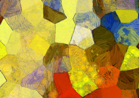 Abstract oil painting background Impressionist style illustrated to create designs.