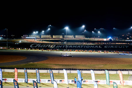Buriram International Circuit  Buriram THAILAND-January 21 2023: Buriram Marathon is created by Mr.Newin Chidchob, the President of Buriram United and the Executive of Chang International Circui.のeditorial素材